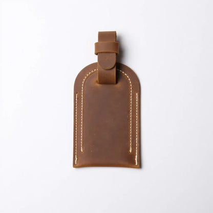The Voyager Tag | Full-Grain Leather Luggage Tag