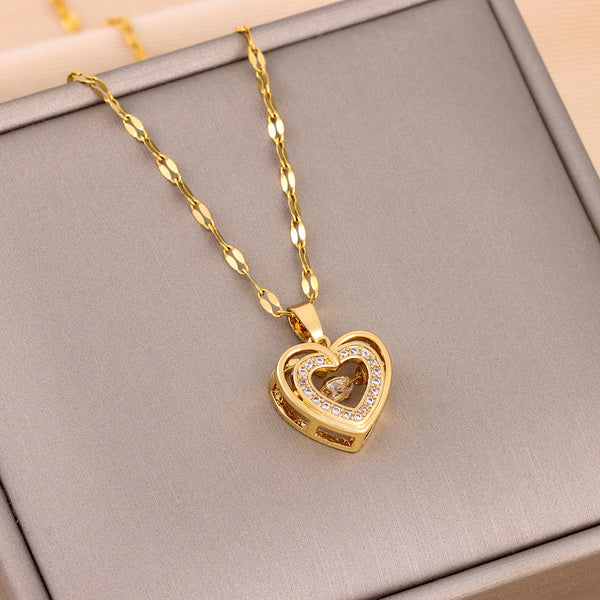Titanium Steel Double-layer Love Necklace | Any Occassion
