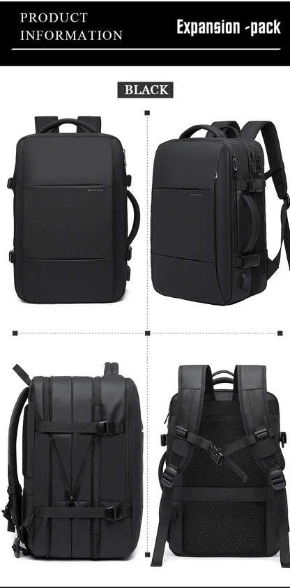 17.3 Laptop Waterproof Men's Expandable Travel Business Aesthetic Backpack - StoreFour