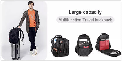 17.3 Laptop Waterproof Men's Expandable Travel Business Aesthetic Backpack - StoreFour