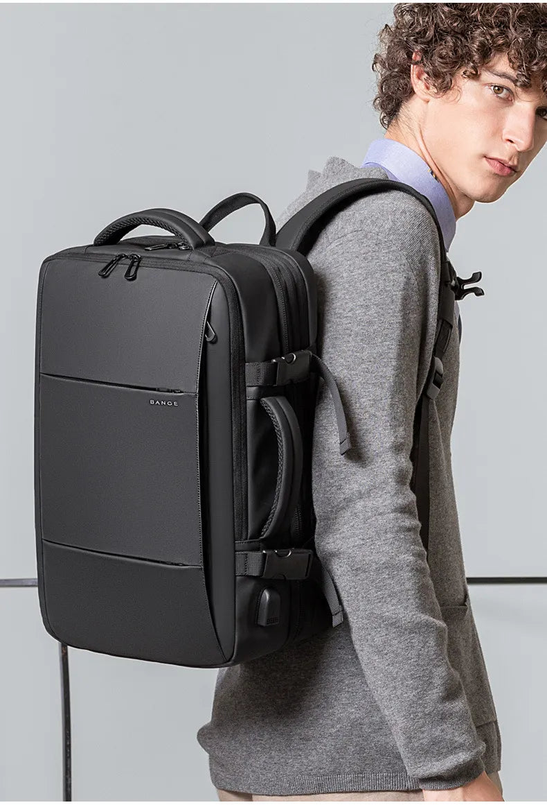 17.3 Laptop Waterproof Men's Expandable Travel Business Aesthetic Backpack - StoreFour