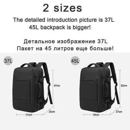 17.3 Laptop Waterproof Men's Expandable Travel Business Aesthetic Backpack - StoreFour