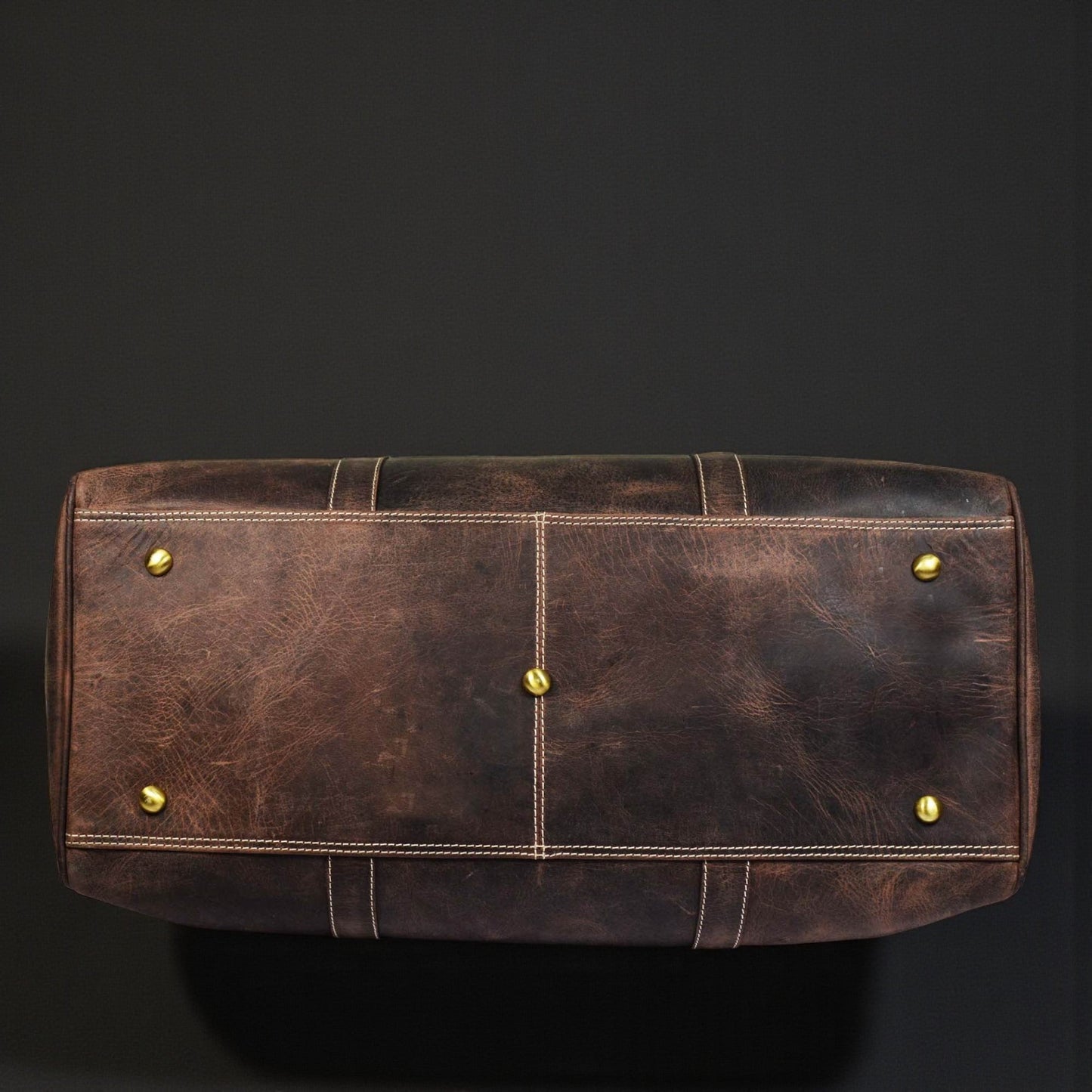The Wayfarer Bag — Brown Full-Grain Canadian Leather Duffle Bag