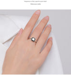 S925 Sterling Silver Zircon Ring For Women