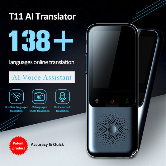 T11 AI Translator featuring 138 languages online translation and 14 offline languages