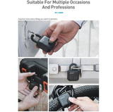 heavy-duty digital weatherproof fingerprint keyless padlock for outdoor 500kg tension securing gate, toolbox, trailer and bike