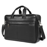 Waterproof Genuine Leather Business Handbag|Comfortable Texture|Carry-on Ready