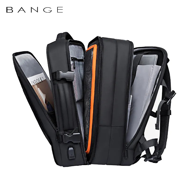 Durable 17.3-inch laptop backpack for men with multiple compartments and ergonomic straps