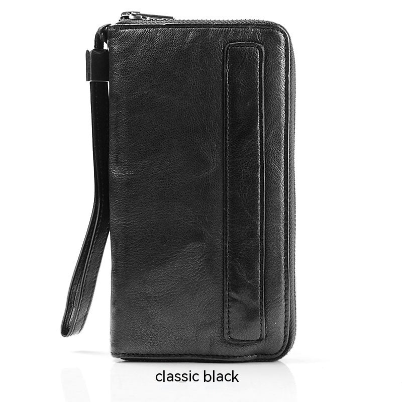 Genuine Soft Handmade Sheepskin Retro Long Wallet - StoreFour