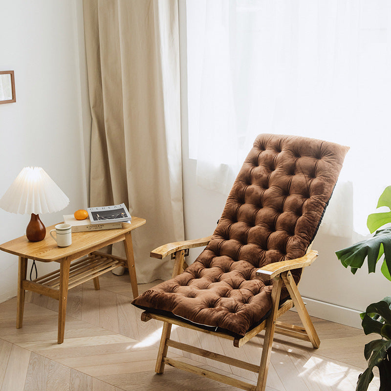 reading chair with plush brown cushion in natural light cozy chair for reading and relaxation