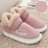 pink winter slippers with soft plush fur lining cozy house slippers with fur lining