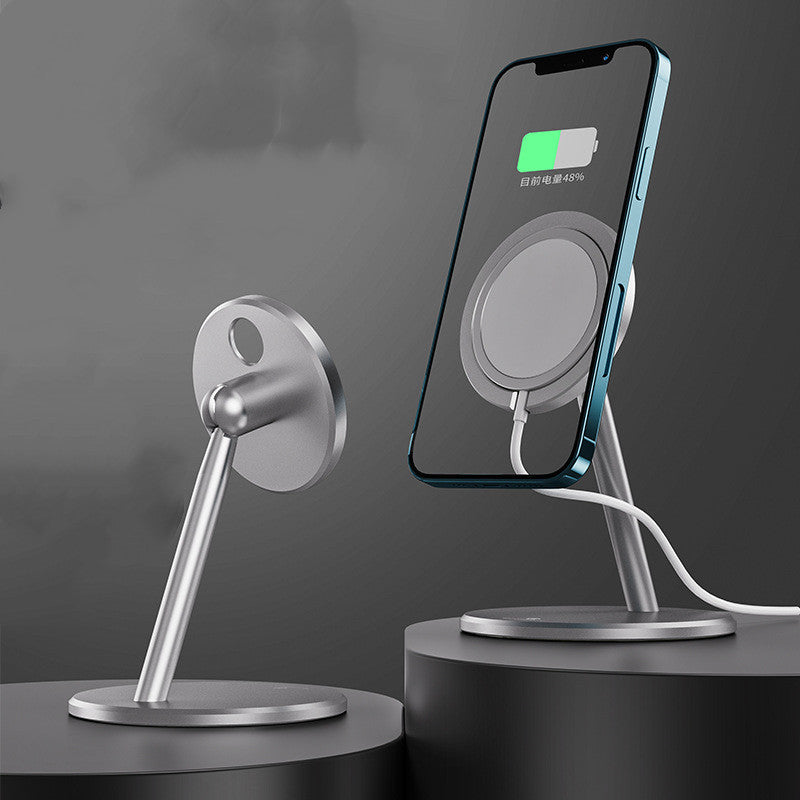 desktop wireless charger with stand and phone charging indicator for convenient use