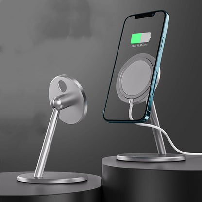desktop wireless charger with stand and phone charging indicator for convenient use