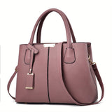 Versatile Businesswoman's Elegant Leather Shoulder Bag