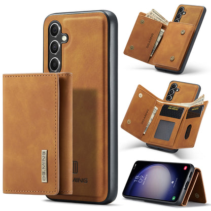 Stylish split wallet phone case for multiple brands with card slots and a magnetic closure