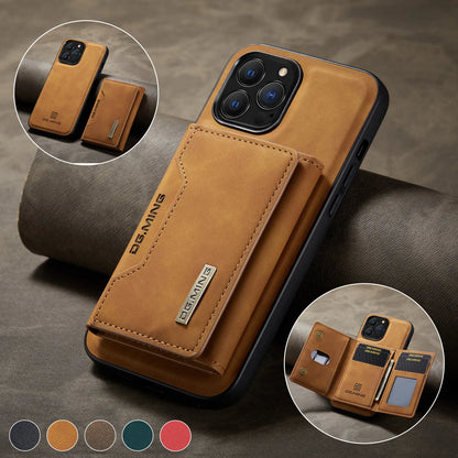 Detachable Phone Wallet with Card Slots in Brown Leather for Convenience and Style