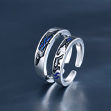 Sea & Whale Pair Rings - Adjustable Couple's Set