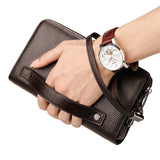 Men's Large Capacity Leather Clutch/Phone Case | All Important Articles