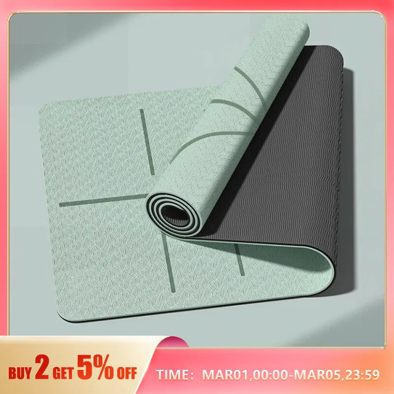 Eco-friendly yoga mat for women featuring a textured surface and non-slip grip for stability during practice