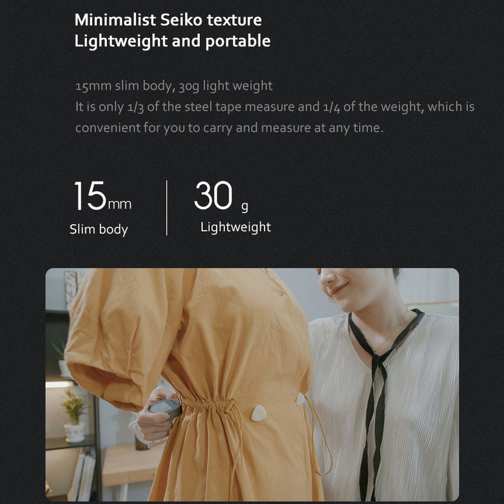 high precision electronic ruler digital tape measure with slim 15mm body and lightweight 30g design