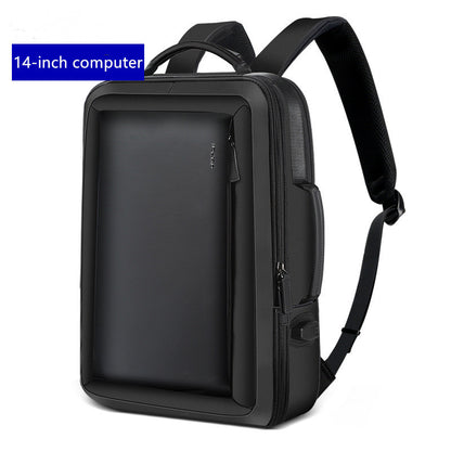 Expandable Smart Business Backpack designed for 14-inch computers with sleek, modern aesthetics