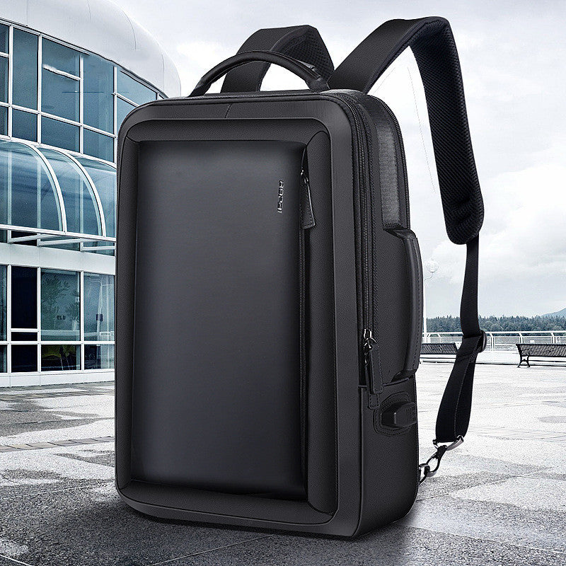 Expandable Smart Business Backpack with sleek design and multiple compartments for professionals