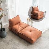 Folding lounge chair for reading with soft cushioning and stylish design for indoor relaxation