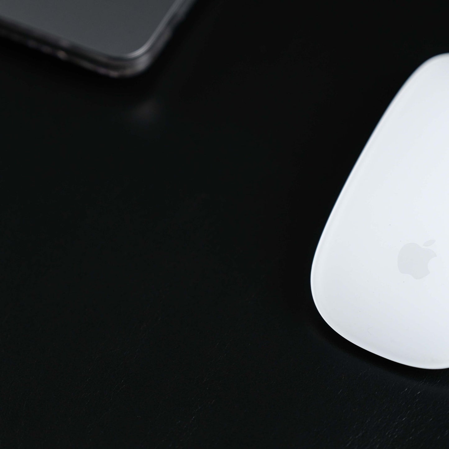 The Jersey — Midnight Black Full-Grain Leather Desk Pad