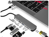 multi-interface wireless and wireline charging station with USB-C and HDMI ports for versatile connectivity