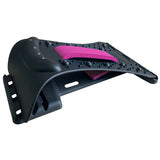 CJD massager natural back stretcher with black and purple design for spinal relief and posture support