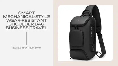 Smart Mechanical-Style Wear-resistant Shoulder Bag Business|Travel by@Outfy