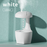 quiet home humidifier with aroma in white color, featuring a sleek design and mist output