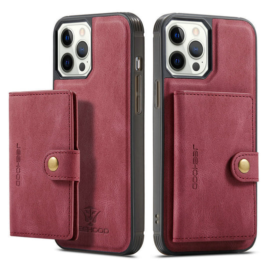 Stylish Samsung XR wallet case in burgundy with cardholder and secure snap closure for everyday use
