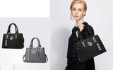 Stylish business messenger shoulder bag for women in black and gray options, perfect for professional use