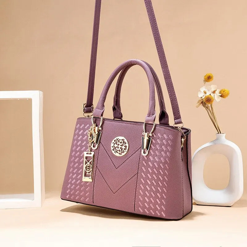 Stylish Dsers business messenger shoulder bag for women in purple with elegant design and spacious interior