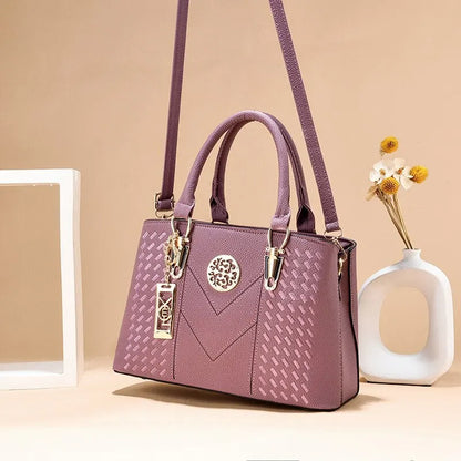 Stylish Dsers business messenger shoulder bag for women in purple with elegant design and spacious interior