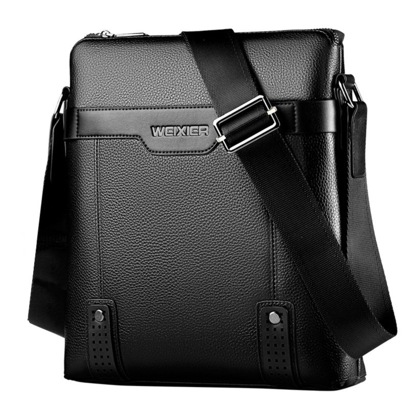 fashion leather crossbody bag for men with adjustable strap and sleek design