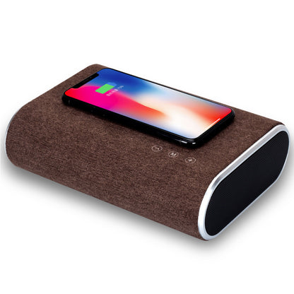wireless bluetooth speaker with charger featuring a sleek design to recharge devices while playing music