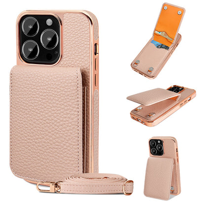 iPhone 14/14-Pro/14+/14-Pro-max|Other Models|Litchi-pattern Lanyard Case/Wallet - StoreFour