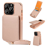 iPhone 14/14-Pro/14+/14-Pro-max|Other Models|Litchi-pattern Lanyard Case/Wallet