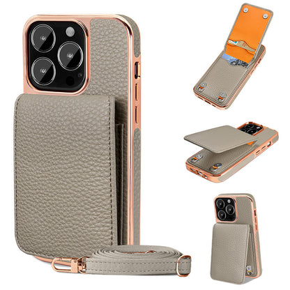 iPhone 14/14-Pro/14+/14-Pro-max|Other Models|Litchi-pattern Lanyard Case/Wallet - StoreFour